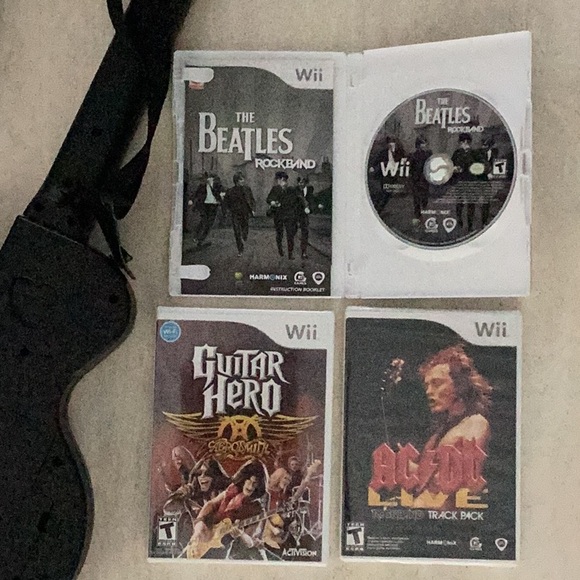 Wii Guitar Hero Nintendo Wii & Rock Band Games Wireless Wii-033 Gibson Les Paul - Picture 4 of 16